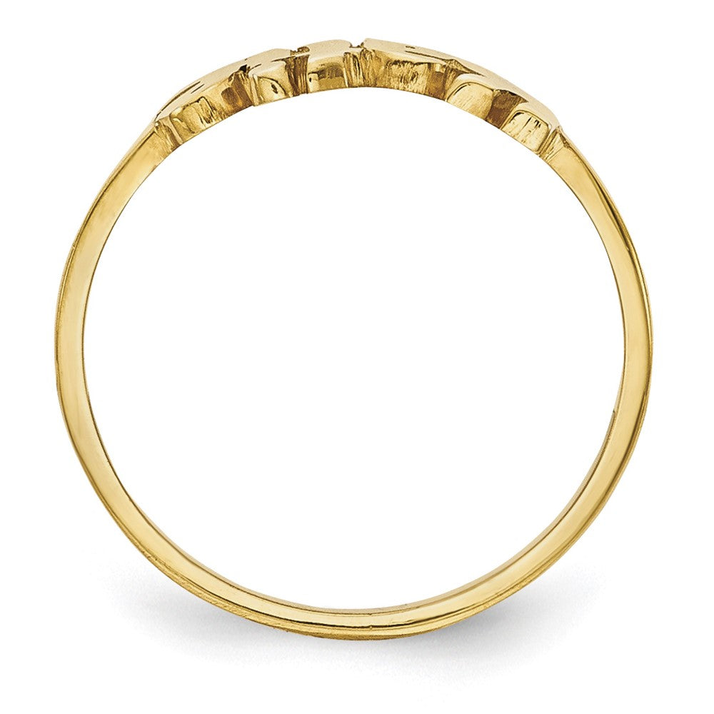 14k Yellow Gold Name Plate Ring