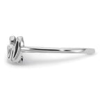 14k White Gold Name Plate Ring