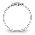 10k White Gold Script or Block Font Double Initial Ring