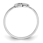 10k White Gold Script or Block Font Double Initial Ring