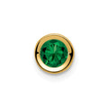 14k 5mm Round Mount St. Helens Bezel Chain Slide