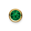 14k 6mm Round Mount St. Helens Bezel Chain Slide