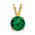 14k 7mm Round Mount St. Helens Pendant