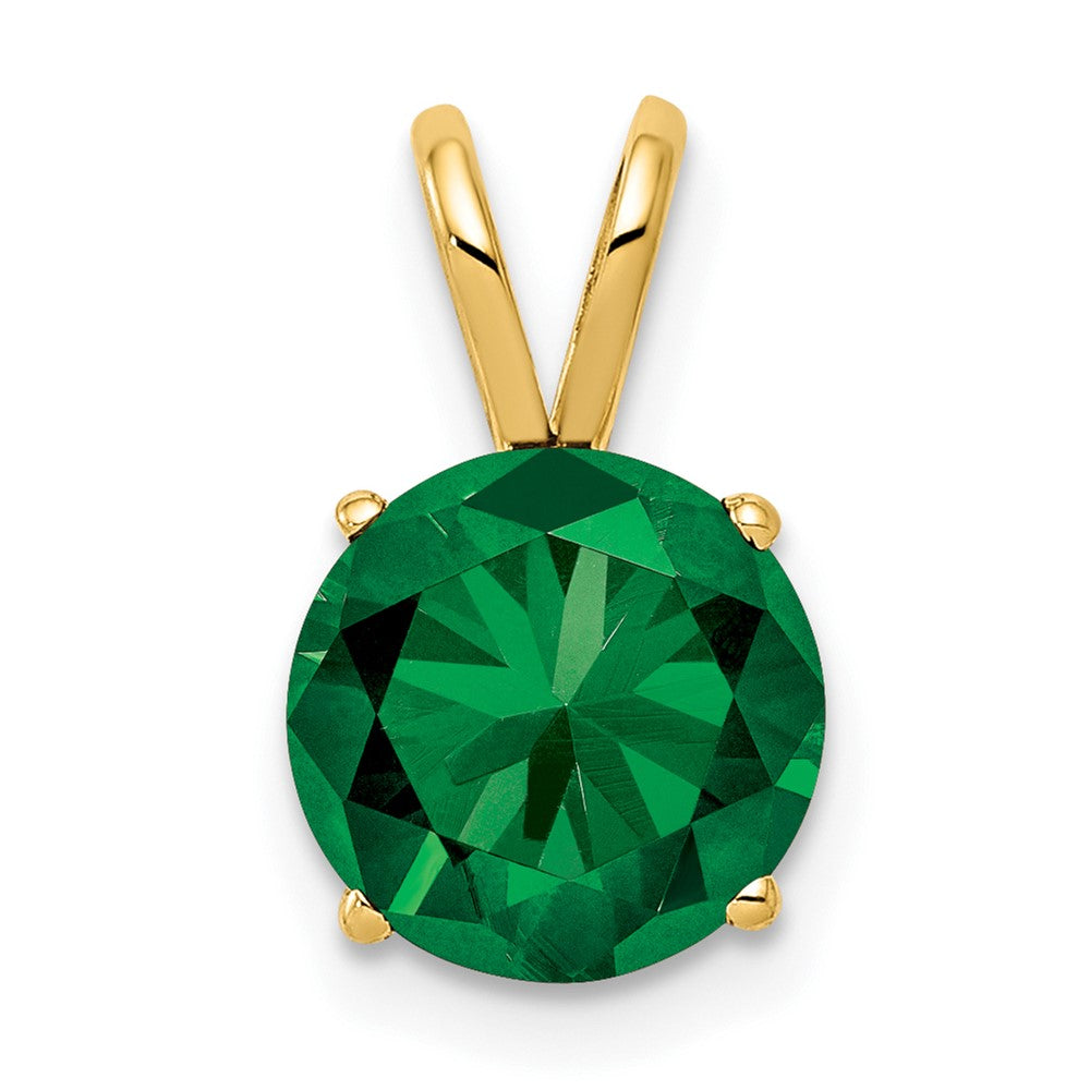 14k 8mm Round Mount St. Helens Pendant