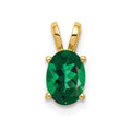 14k 7x5mm Oval Mount St. Helens Pendant