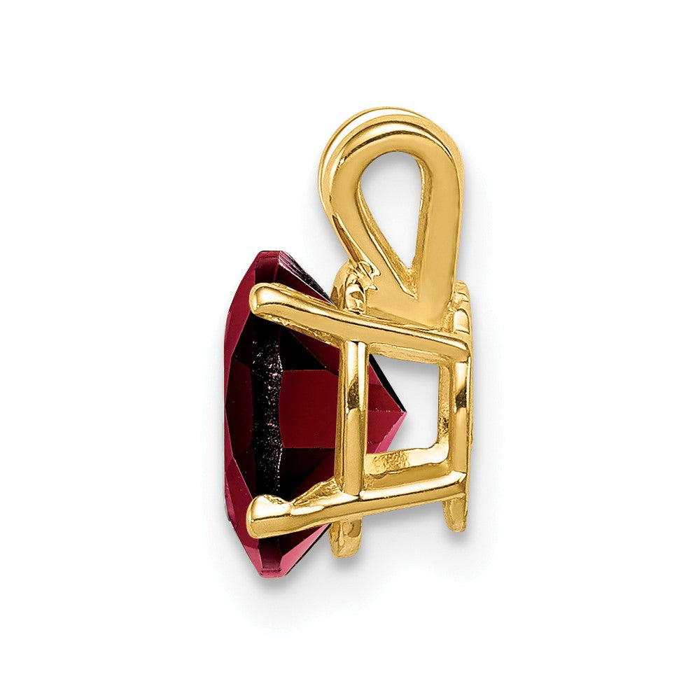 14k 8x6mm Oval Garnet Pendant