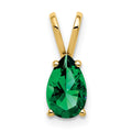 14k 8x5mm Pear Mount St. Helens Pendant