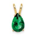 14k 9x6mm Pear Mount St. Helens Pendant