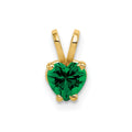 14k 5mm Heart Mount St. Helens Pendant