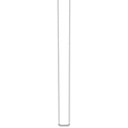 14k White Gold Polished 1/20 carat A Diamond Tiny Bar 18 inch Necklace