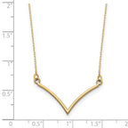 14k Polished 18 inch V-Necklace