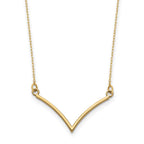 14k Polished 18 inch V-Necklace