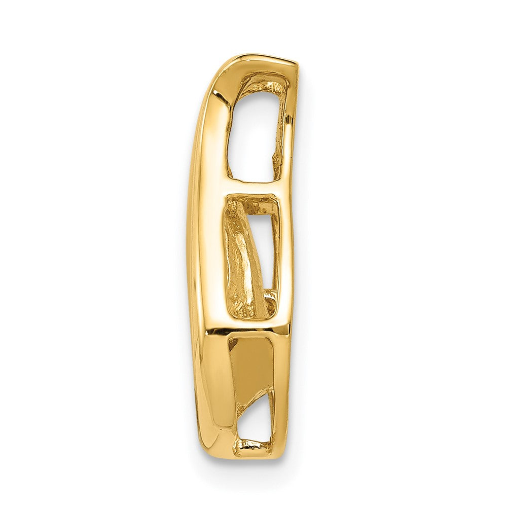 14k Complete 3.4mm AA Diamond Teardrop-Shape Chain Slide