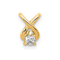 14k Complete 2.9mm A Diamond Chain Slide