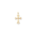 14k VS Diamond cross pendant