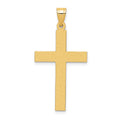 14k Sandblasted Cross Pendant
