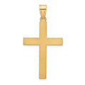 14k Sandblasted Cross Pendant