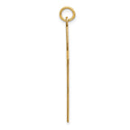 14K Laser Designed Passion Cross Pendant