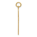 14K Laser Designed Ankh Cross Pendant