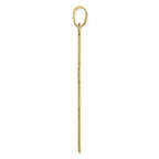 14k Florentine Satin Cross Pendant