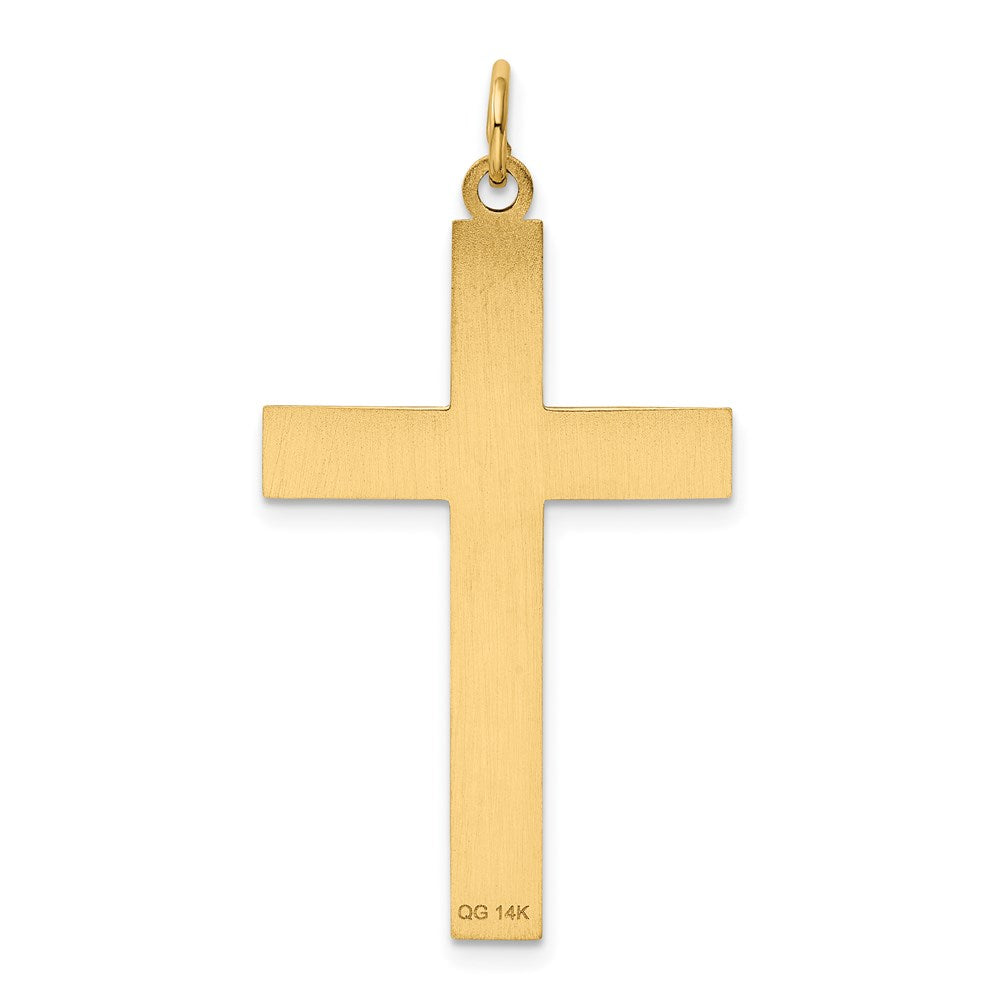 14K Laser Designed Ichthus Cross Charm