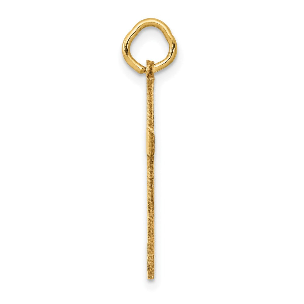 14K Laser Designed Ichthus Cross Charm