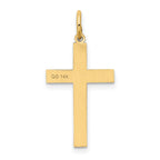 14K Laser Designed Ichthus Cross Charm