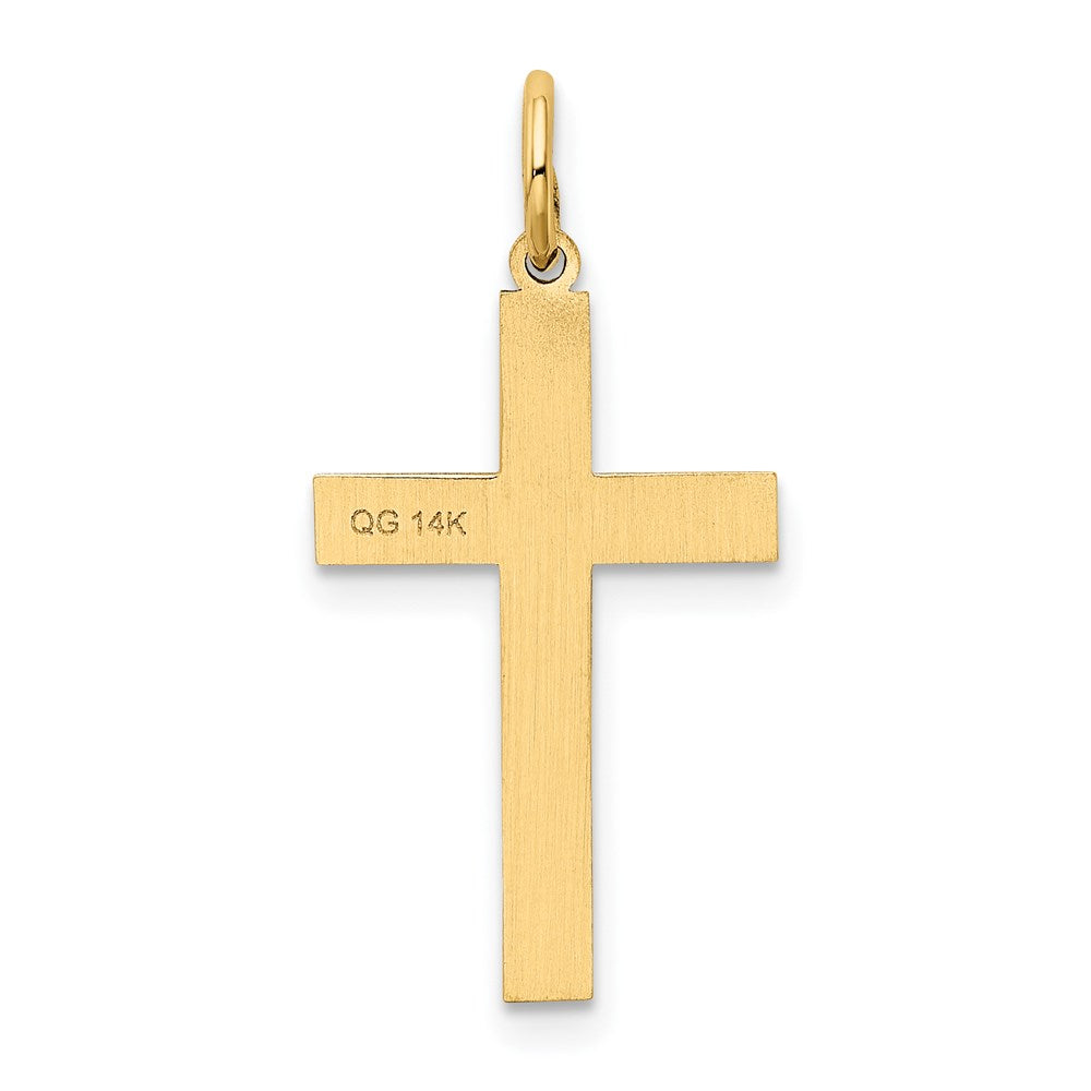 14K Laser Designed Ichthus Cross Charm
