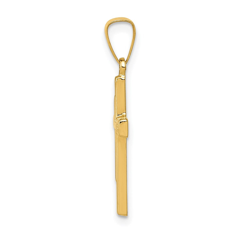 14k Polished Latin Cross Pendant