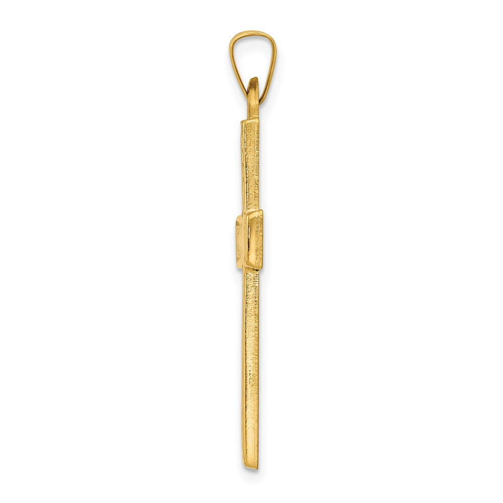 14k Polished Latin Cross Pendant