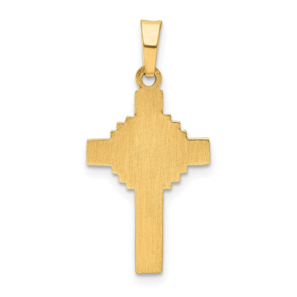14k Polished Celtic Iona Cross Pendant