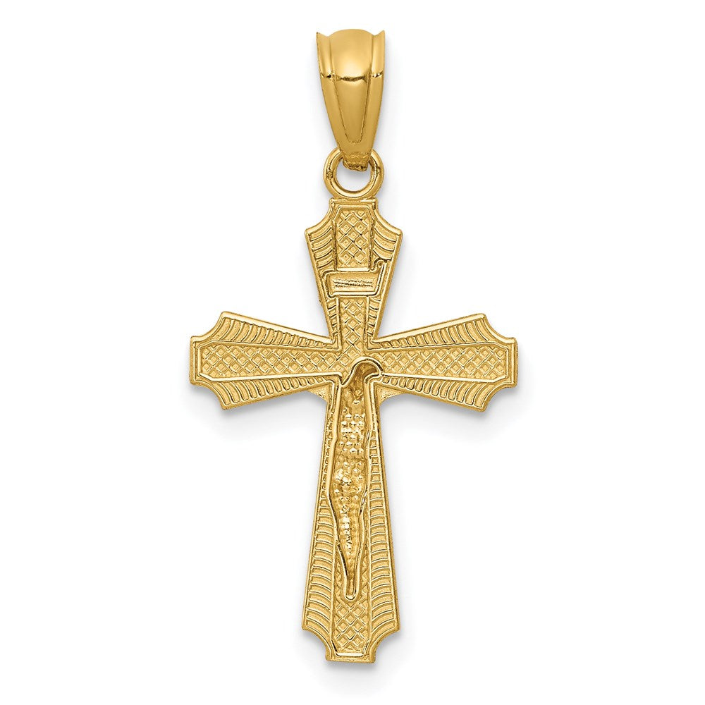 14k Polished Small Passion Crucifix Pendant