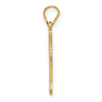 14k Budded Cross Charm