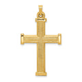 14k Hollow Latin Cross Pendant