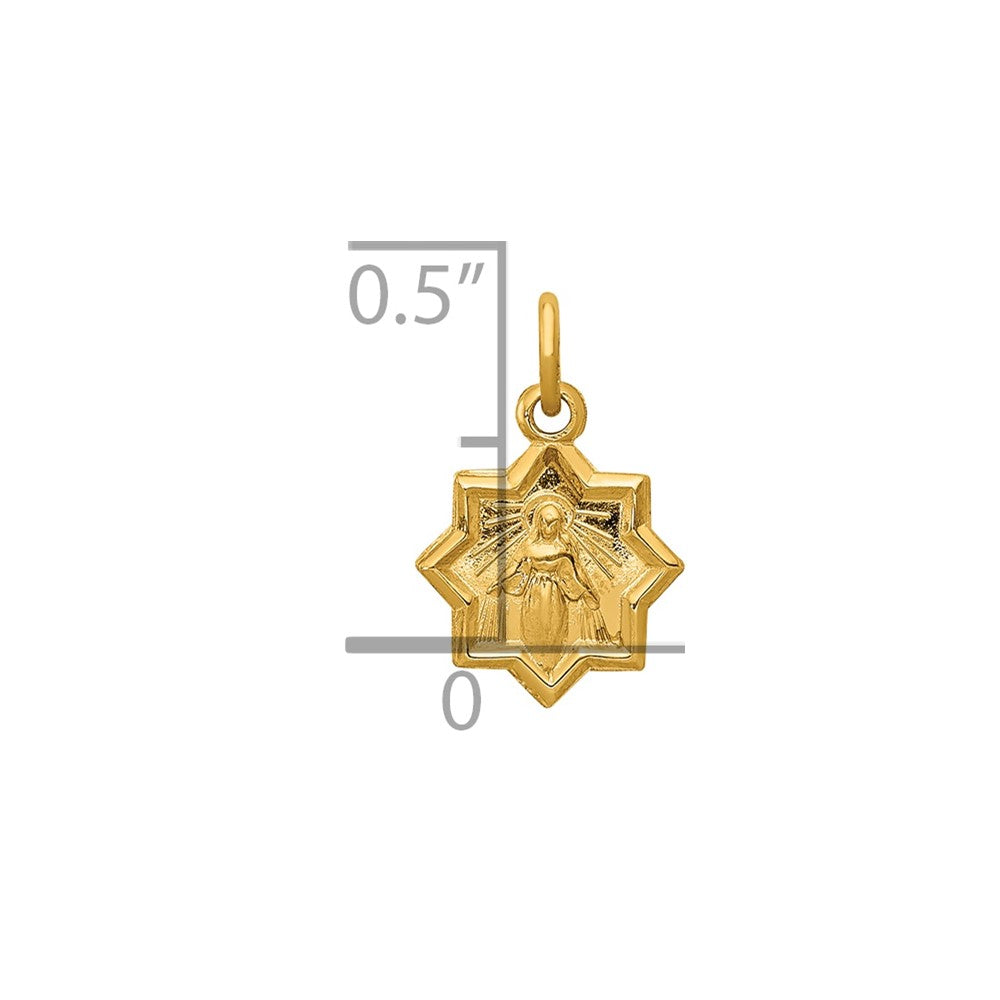 14k Blessed Virgin Mary Charm