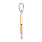 14k Cross Ichthus Fish Pendant