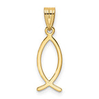 14k Ichthus Fish Pendant