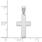 14k White Gold Cross Pendant