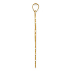 14k Large Eastern Orthodox Cross Pendant