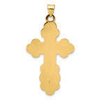 14k Large Eastern Orthodox Cross Pendant