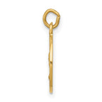 14k Polished and Satin Solid Saint Andrew Medal Charm