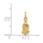 14k Praying Hands Charm