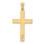 14k Polished .02 carat Diamond Cross Pendant