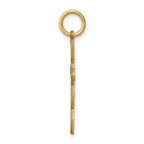 14K Loop with Center Heart Cross Pendant