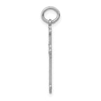 14K White Gold Laser Designed Cross Pendant