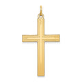 14K Laser Designed Cross Pendant