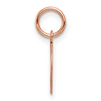 14k Rose Gold Plain .009 Gauge Round Engraveable 10mm Disc Charm