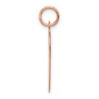 14k Rose Gold Plain .018 Gauge Engraveable Heart 21x20mm Disc Charm