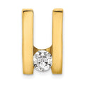 14k Complete VS 5.25mm Diamond Slide Fits up to 6mm Regular/Fancy/Reversible Omega
