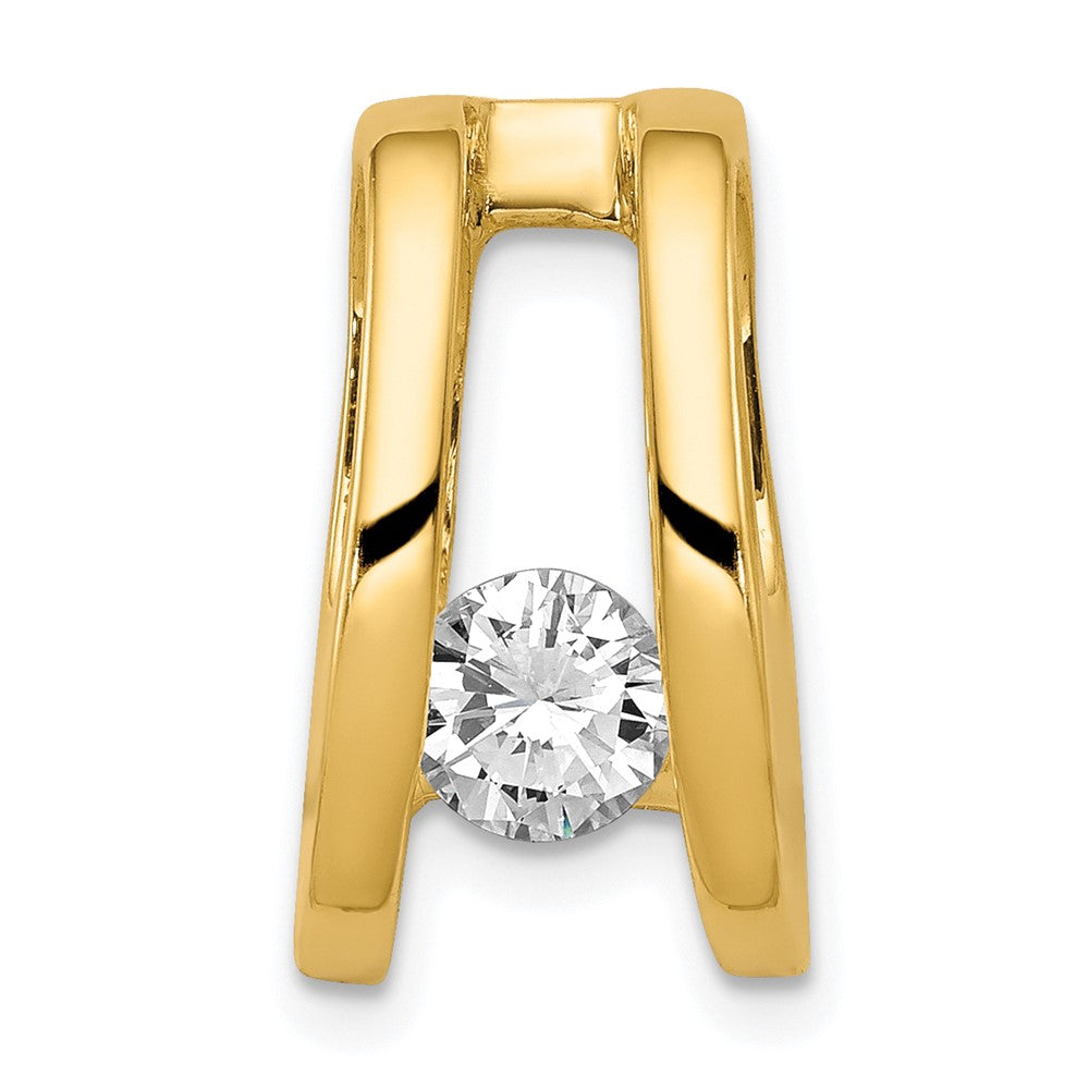 14k Complete AAA 5.25mm Diamond Slide Fits up to 6mm Regular/8mm Fancy or Reversible Omega